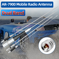 ABBREE AR-7900 Dual Band Mobile Radio Antenna VHF UHF Stainless Steel High Gain Antenna SG 7900 For AR-M70 BJ-218 QYT Car Radio