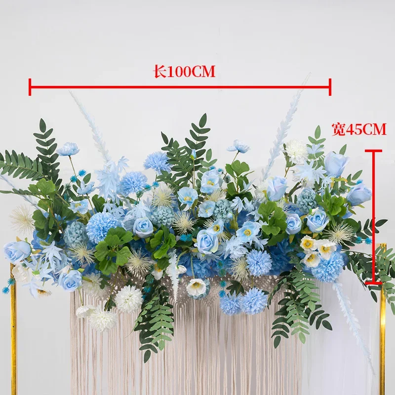 50/100cm Artificial Flower Row Arrangement Wedding Arch Decoration Flower Runner Party Scene Decor Road Leading Floral Wall image 3