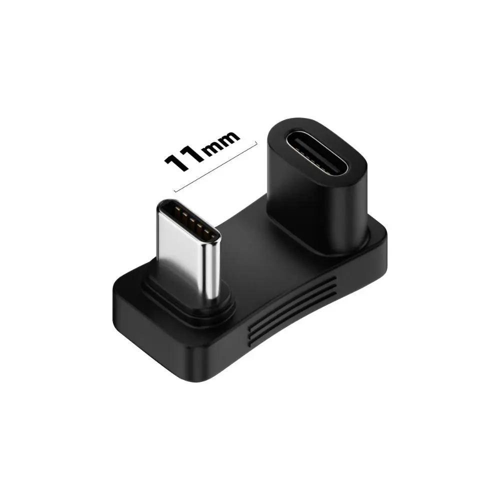 

Female Converter For Laptop Tablet 90 Degree USB C Extender Right Angle Converter 2 In 1 USB C Adapter Fast Charging Adapter