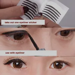 Self-Adhesive Eyeliner Sticker Waterproof Reusable Double Eyelid Line Sticker Eye Makeup Self-adhesive Eyelid Sticke Beauty Tool