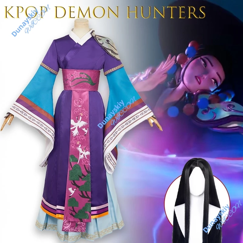 

KPop Demon Hunters Huntrix First Hunter Косплей Костюм Синий Костюм Женский Наряд Хэллоуин Музыка Аниме Игра Косплей Вечеринка