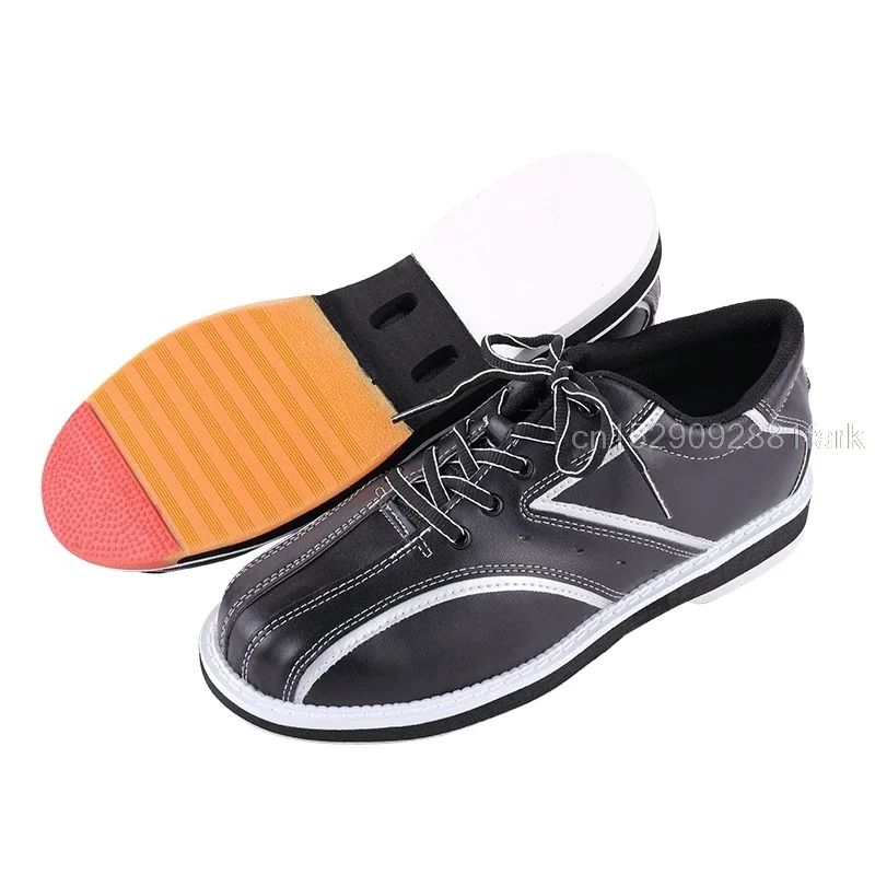 Large Size 38-46 Mens Bowling Shoes With Skidproof Sole Sneakers Breathable Training Bowling Shoes Right /Left Hand Non-slip