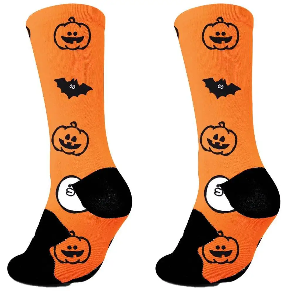 

Women Socks Men's Holiday Gift Socks Halloween Creative Pumpkin Crazy Anime Horror Hip Hop Trendy Socks