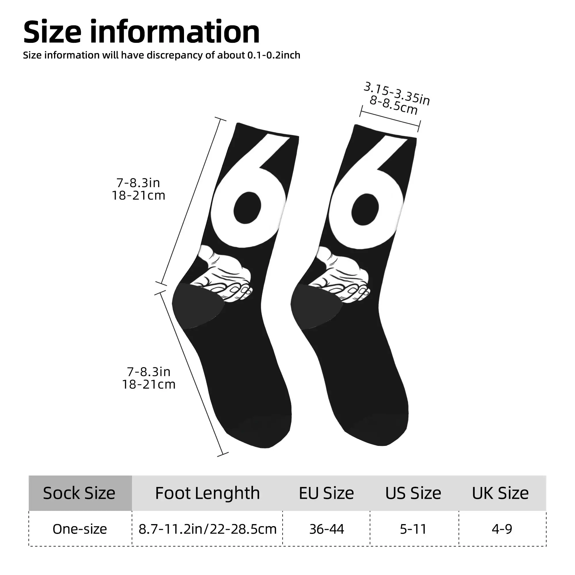 الأيدي ميمي رقم 67 جوارب مضحكة مطبوعة Harajuku الجوارب الشتاء عدم الانزلاق الجوارب الرجال الرياضة في الهواء الطلق جوارب ناعمة