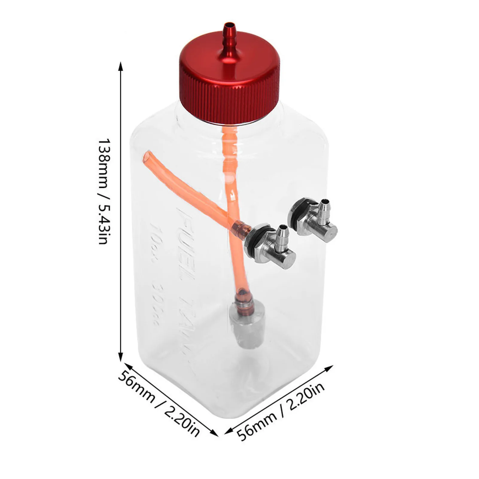 Akcesoria do modeli zdalnie sterowanych Przezroczysty zbiornik paliwa 300 ml (do samolotu RC 15-26CC)