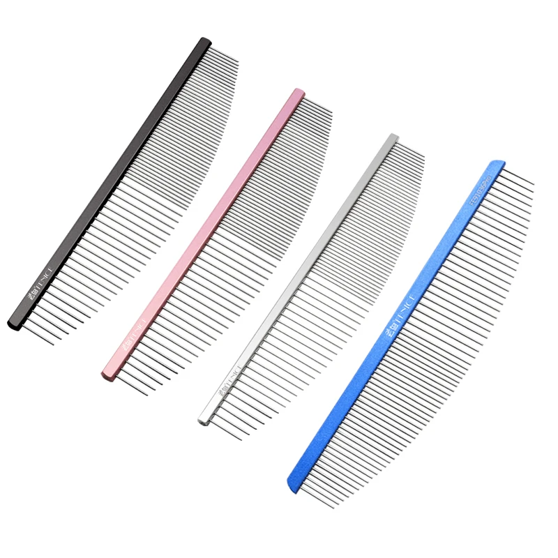 Fenice Pet Grooming Single Comb Stylist Aviation Aluminum Ultra-light High-end Comb Styling Dog