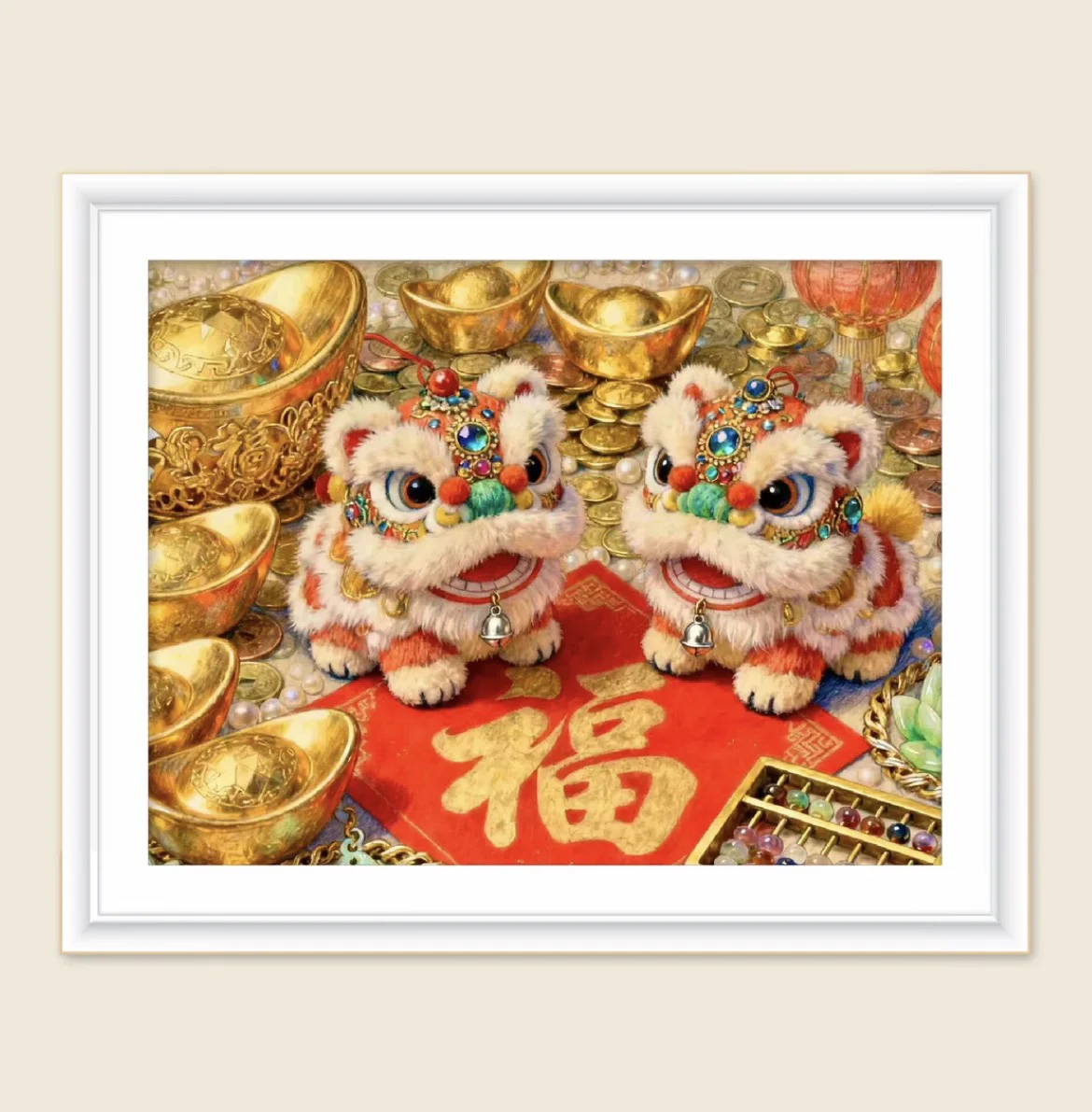 

9CT 14ct New Year Blessing Printed Kit Cross Stitch Embroidery DIY Needlework Home Decor Crafts With Needles Threads 59 Colors