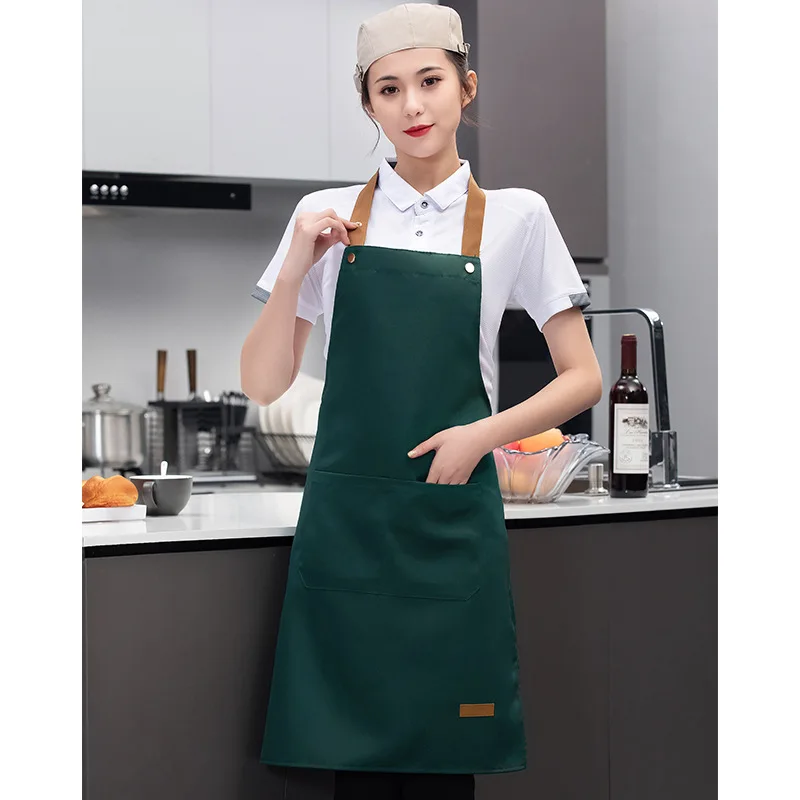 

В наличии водонепроницаемый фартук для рисования для кофейни, магазина чая с молоком, рабочий фартук, фартук с принтом для висячего фруктового магазина на шею