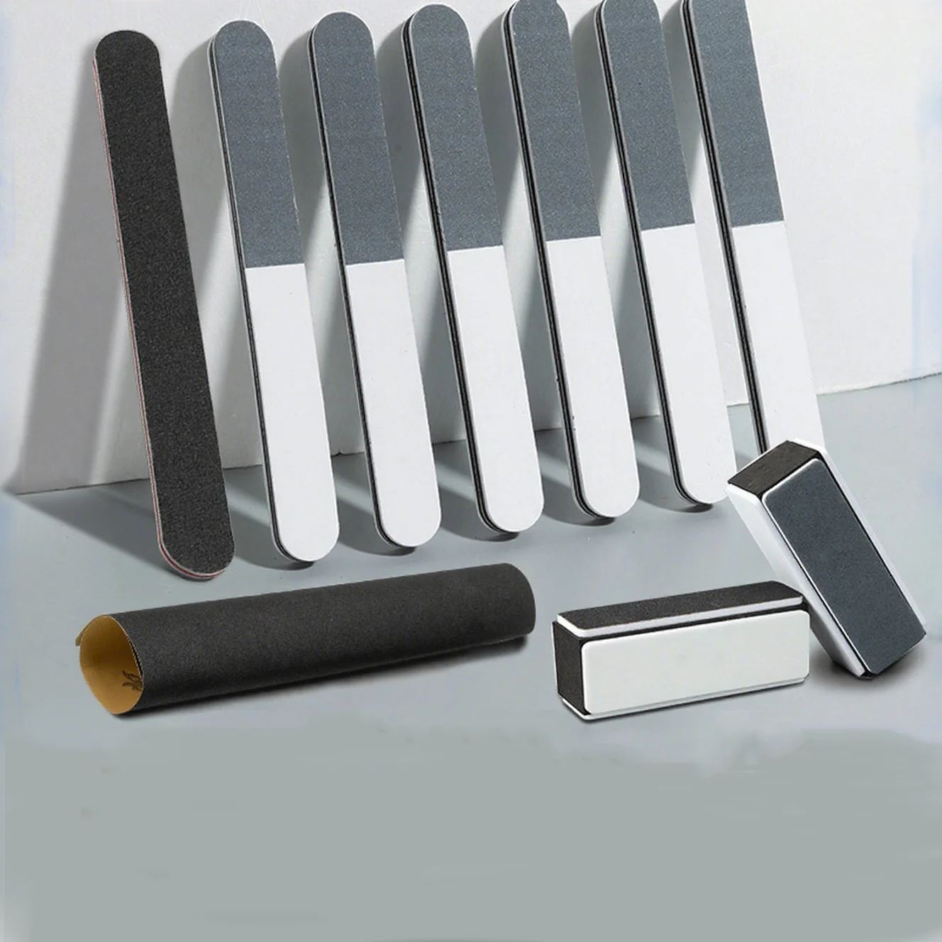 DIY Hobby Abrasive Bar for Model Smoothing, Dual Sided Polish Stick for Plastic Parts, Gundam Craft Sanding Tool Kit