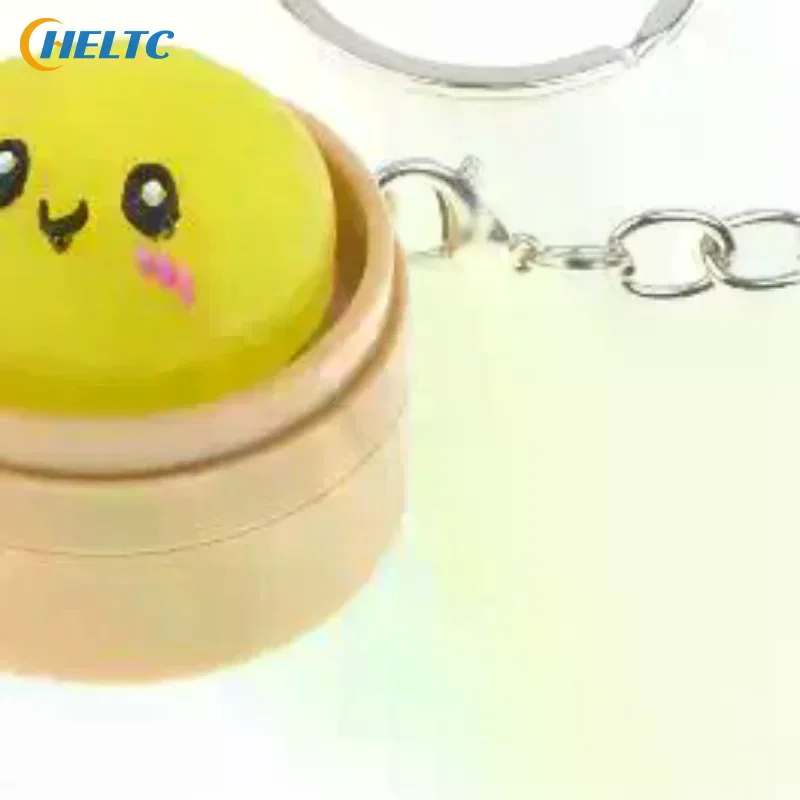 Cute Kawaii Mini Steamed Bun Squeeze Keychains With Soft Stress Relief Design Perfect For Backpack Decor Party Favors Kids Gifts