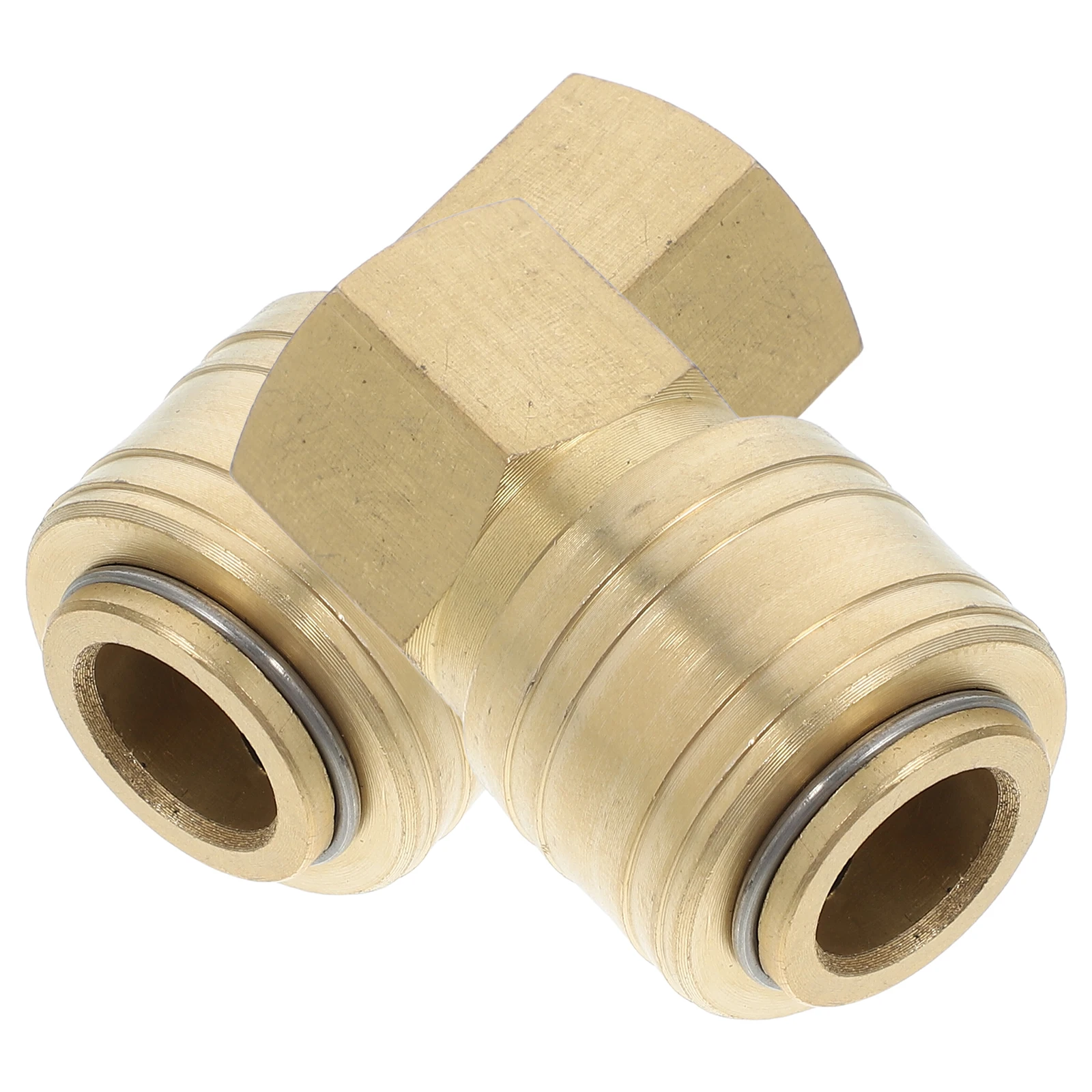 

2pcs 1/4 Brass Quick Connect German Style Male Thread Compressor Couplers Durable Leakproof Rust Resistant Easy Install
