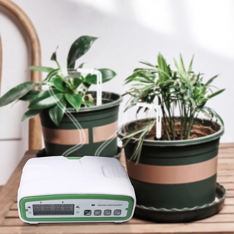Intelligent Automatic Watering Device Double Pump Timed Waterer Garden Terrace Drip Irrigation System