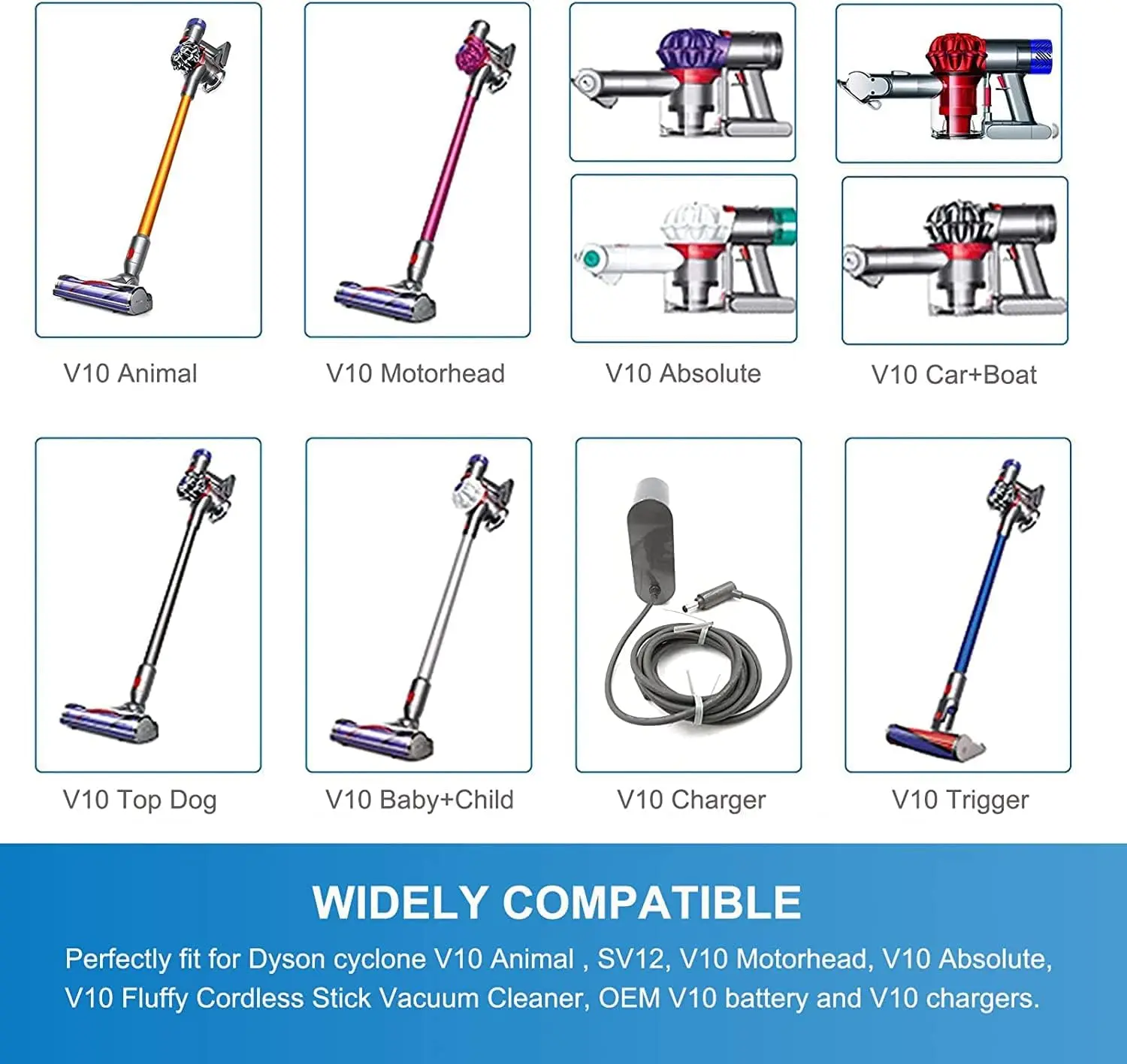 SV12 10000mAh wymienna bateria do baterii Dyson V10 V10 absolutny, V10 puszysty, bateria cyklonowa V10