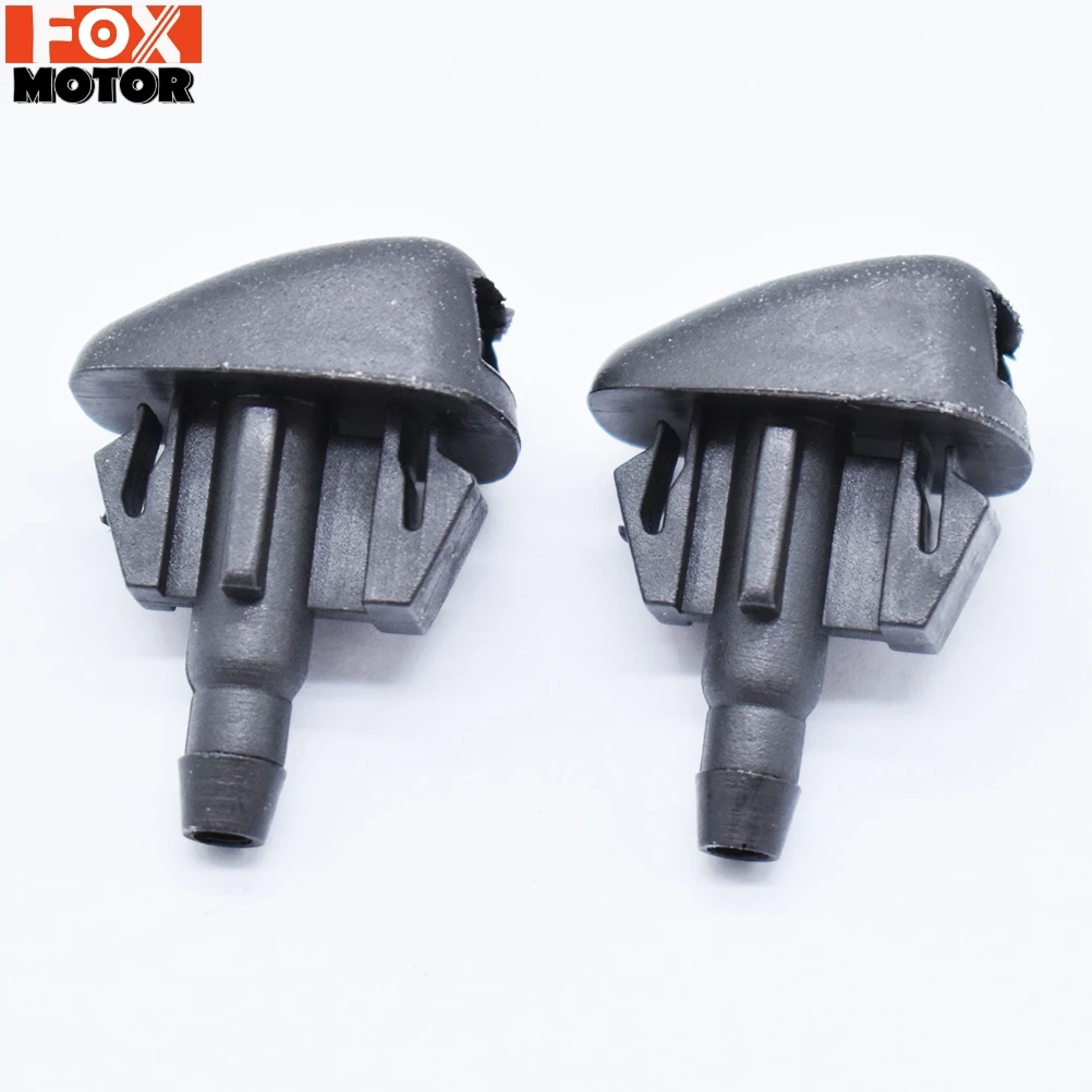 Pair Front Wiper Washer Nozzles Jet Spray For Mazda Tribute MK1 2001 - 2006 For Mazda3 3 6 2009 2010 2011 2012 OE# EC01-67-50YA