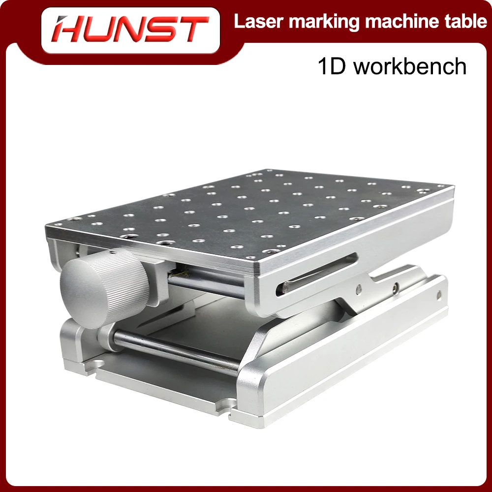 Imagem -05 - Hunst Desktop Mesa Móvel Portátil Plataforma de Levantamento Manual Máquina de Marcação a Laser 1d 210x150x75 mm