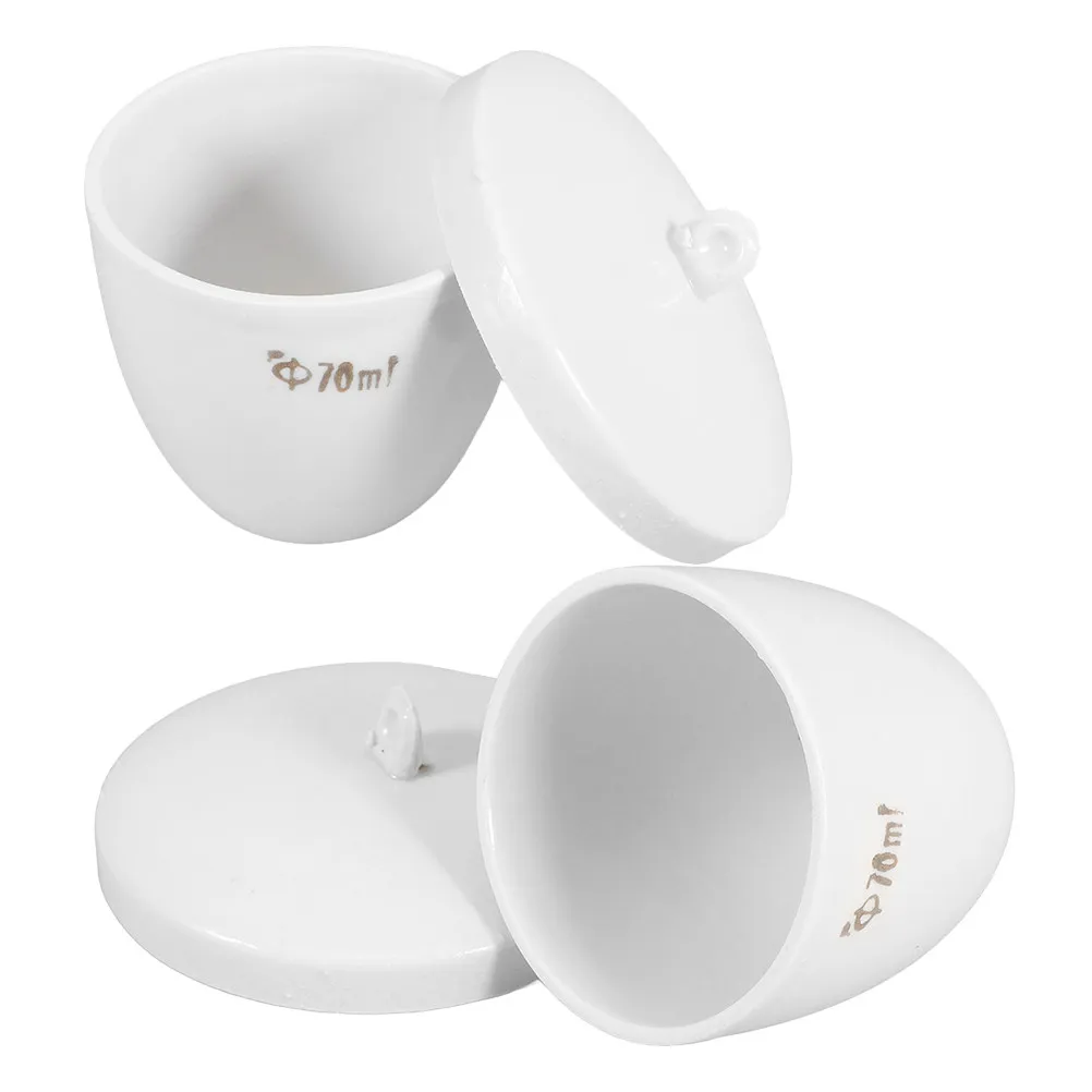 2Pcs High Purity Porcelain Crucible for Metal Melting Jewelry Casting Smelting Pot Laboratory Melting Crucible