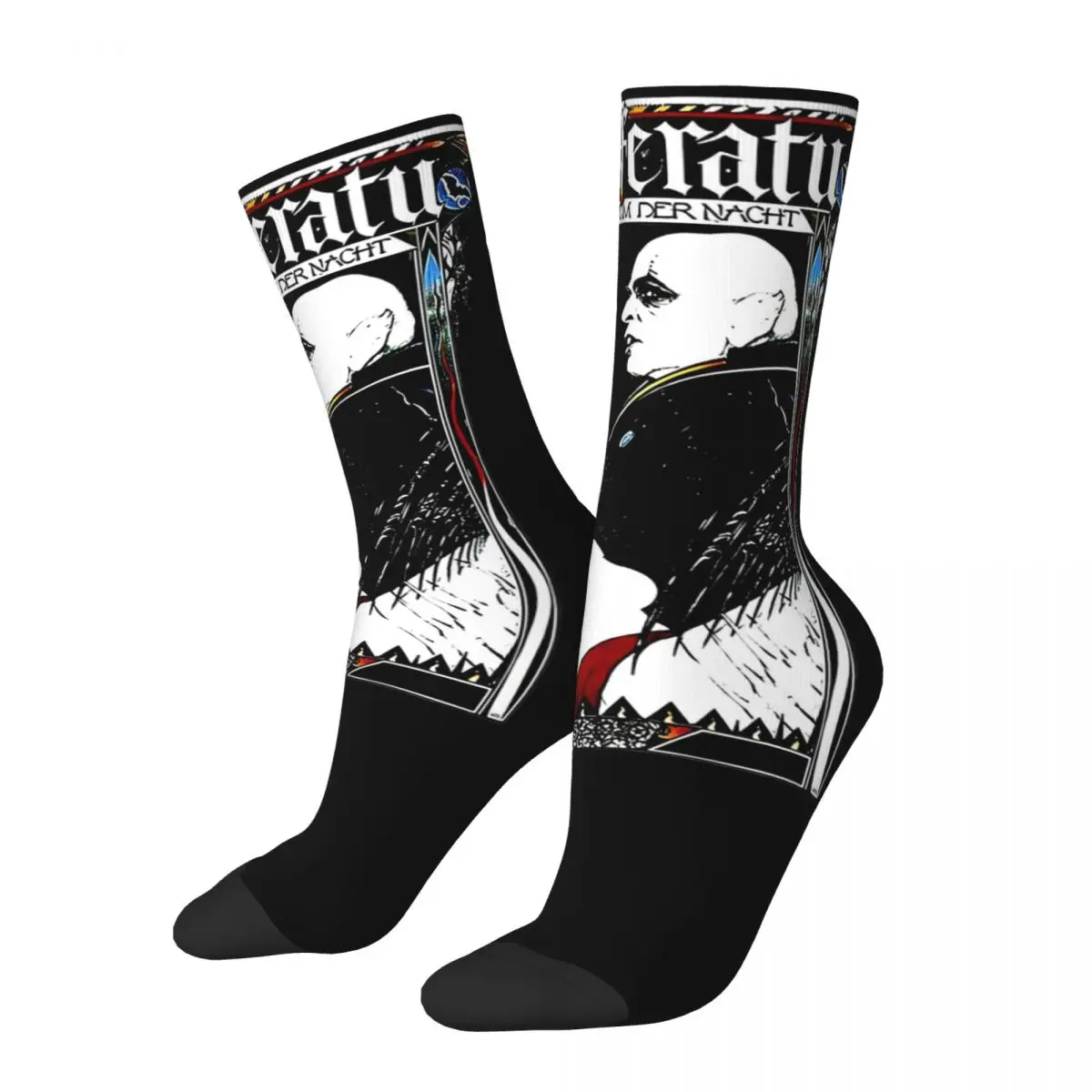 Harajuku Male Socks Nosferatu The Vampire 1922 Horror Movie Accessories Soft Sport Socks All Season