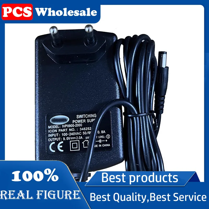 Original IVP0900-2000 European power adapter 9V2A power cable connector 5.5*2.1mm