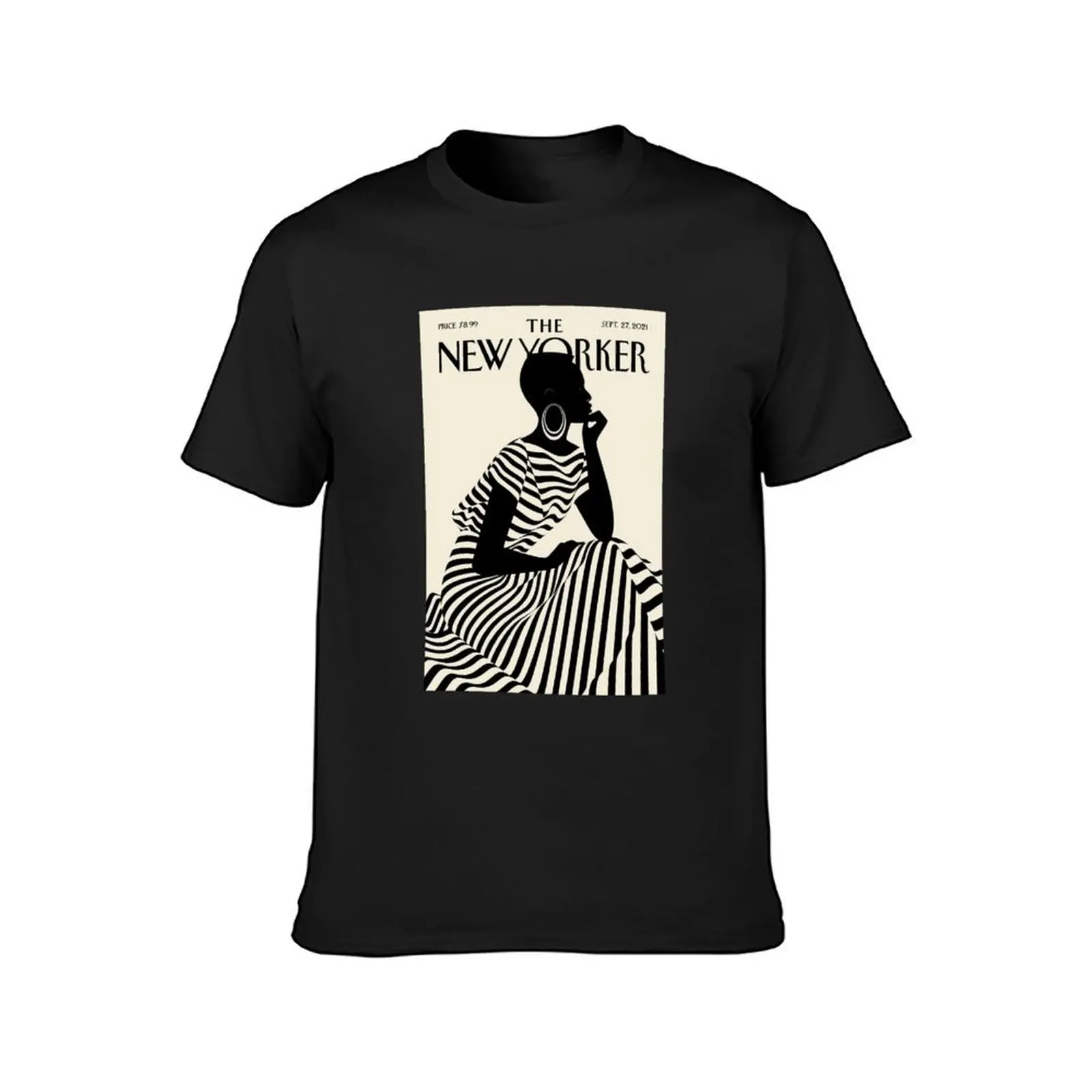 Black White Aesthetic Yorker T-Shirt quick-drying Short sleeve tee mens vintage t shirts