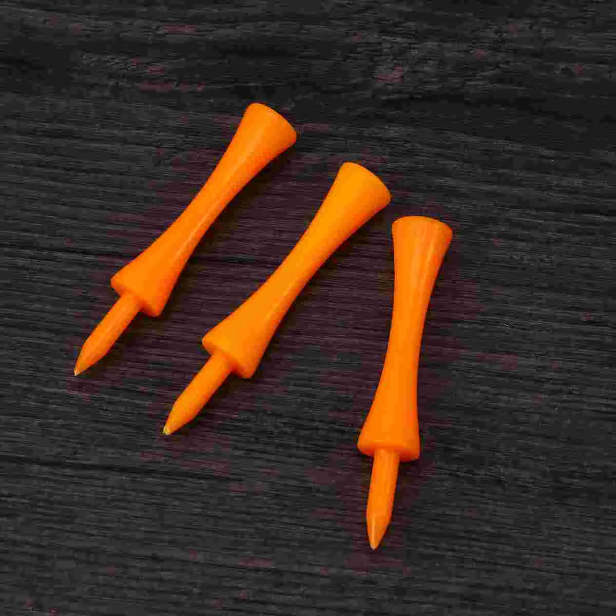 50pcs 70mm Large Castle Tees (Orange) Plastic tee 70mm tee tees 70mm