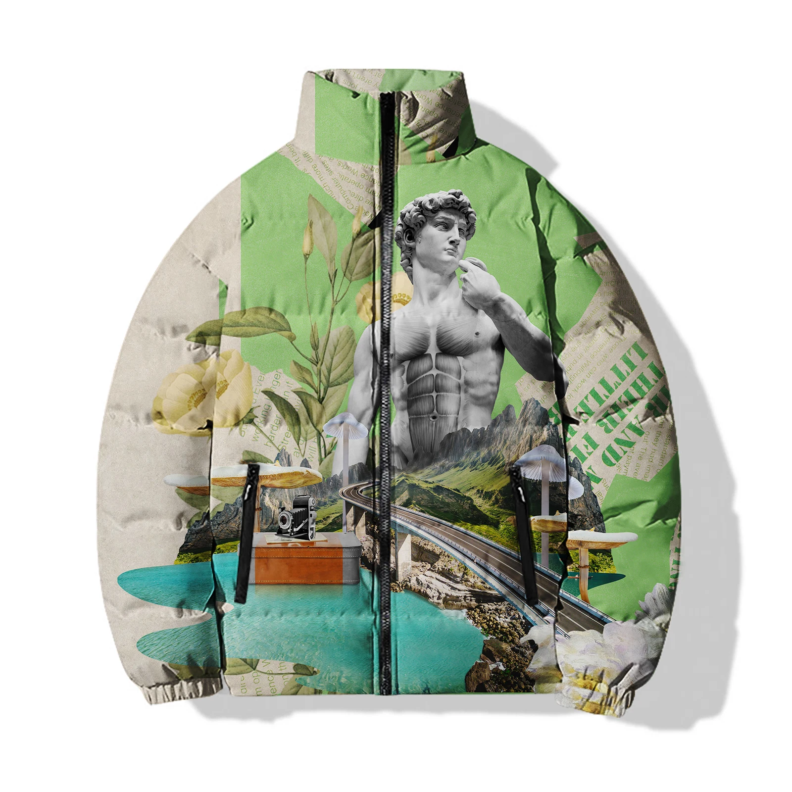 Abrigos con estampado de tendencia de moda para hombre, chaquetas con estampado Digital 3D personalizadas, abrigo informal y versátil, cómodo y