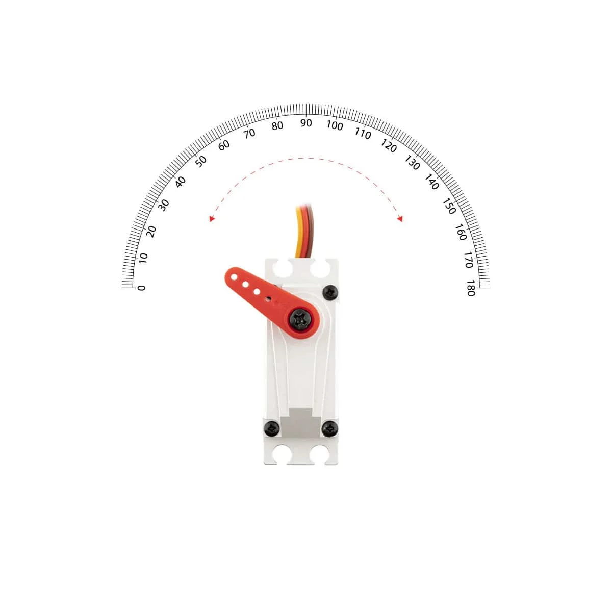 KST A20-3813 全金属ロボットアームサーボ 43KG DC 7.4V 200 °   アルミニウム合金高トルク中空カップモーターサーボ