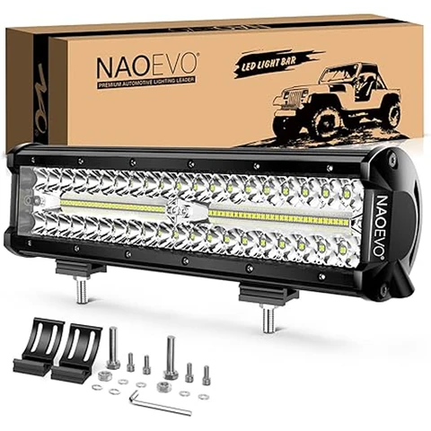 NAOEVO 12-дюймовый автомобильный светодиодный светильник для бездорожья 4x4, противотуманные фары, рабочий свет, светодиодный...