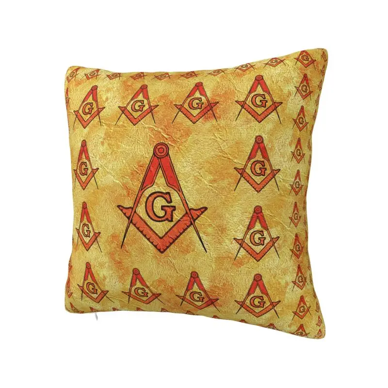 Nordic Masonic Freemason Cushion Cover 40x40 Cm Soft Polyester Throw Pillow Case For Sofa ChairHome Decor Pillowslip