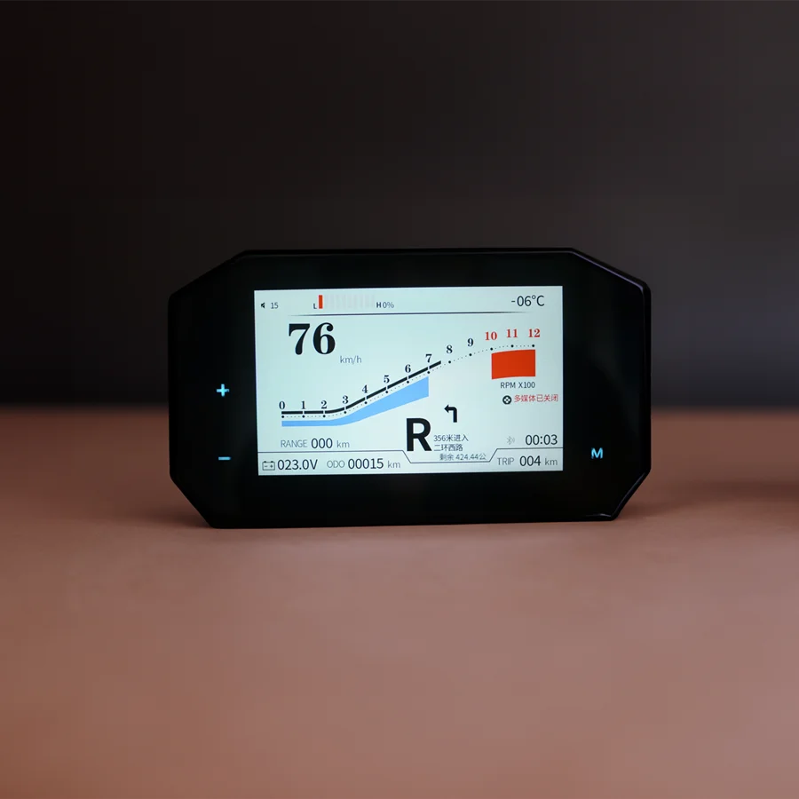 La pantalla personalizada de 5 pulgadas para motocicleta eléctrica puede cambiar el modo día y noche Otros accesorios para motocicleta