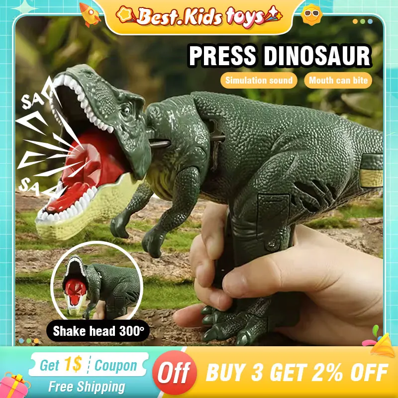 

Dinosaur Toys Children Decompression Creative Telescopic Spring Swing Bite Dinosaur Fidget Halloween Toys Christmas Gifts Kids