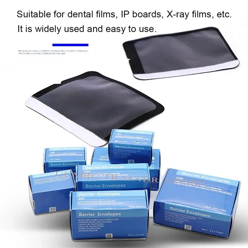 Dental X-ray Film Sensor Barrier Envelopes IP Plate Sleeve Dentistry Film Pocket Sleeve Phosphor Plate Protection Paper Card