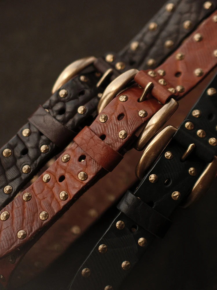 ceinture-etroite-en-cuir-de-vachette-pleine-fleur-tanne-vegetal-motif-retro-punk-rivets-faits-main-style-officier-accessoire-de-mode-mbbcar