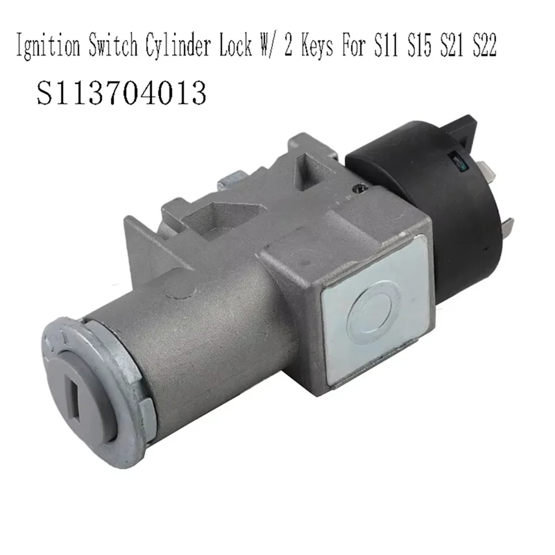 Fechadura do cilindro do interruptor de ignição do carro A03Z-S113704013 com 2 chaves para Chery S11 S15 S21 S22