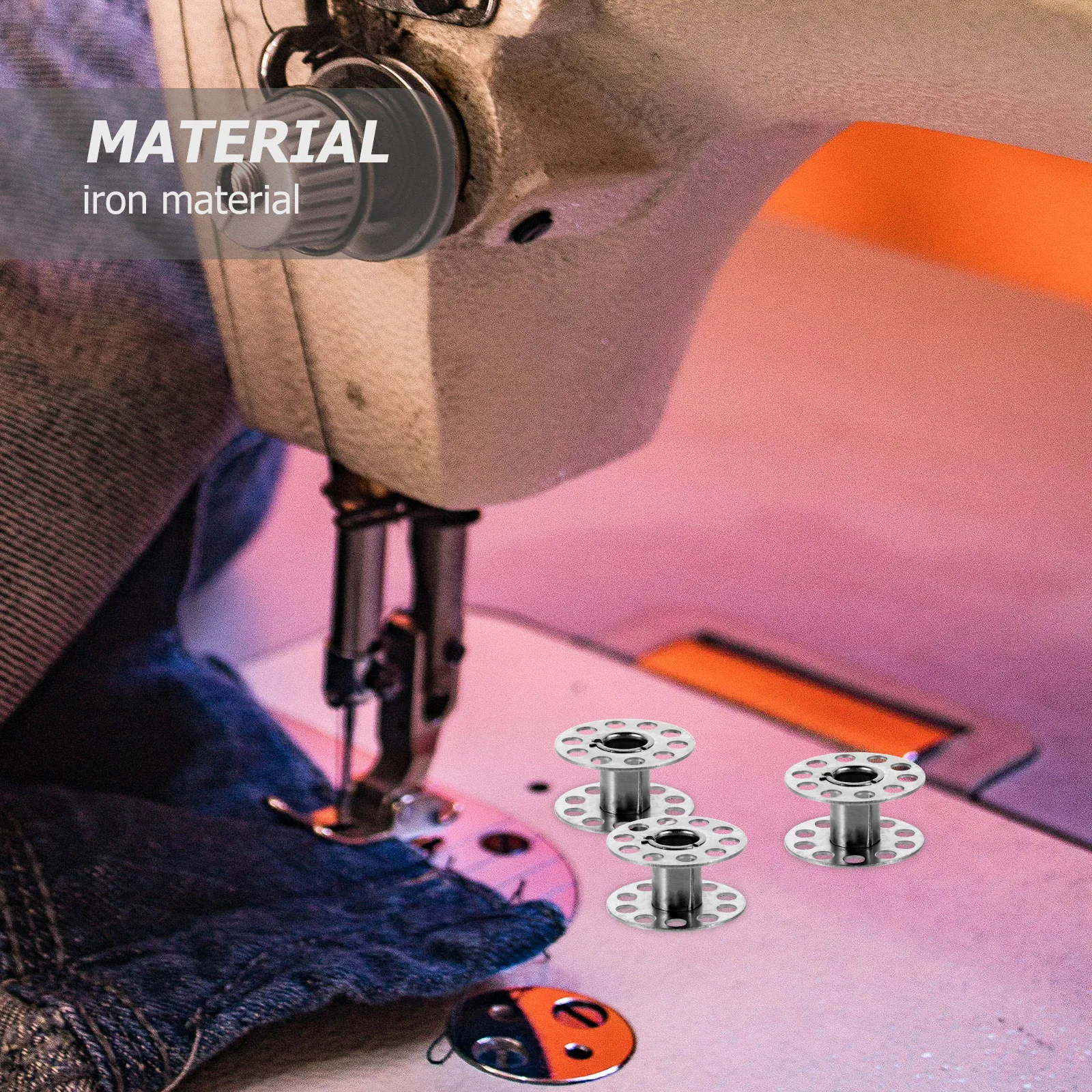 

25 Metal Empty Spools Sewing Machine Bobbins Thread Accessories Compact Lightweight Portable Reusable Small Spools For DIY