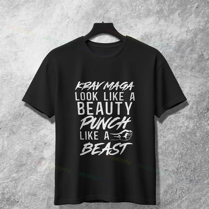 Camiseta gráfica divertida de los hematomas de Krav Maga son recuerdos para hombre y mujer, camiseta informal de manga corta de algodón puro, estilo informal