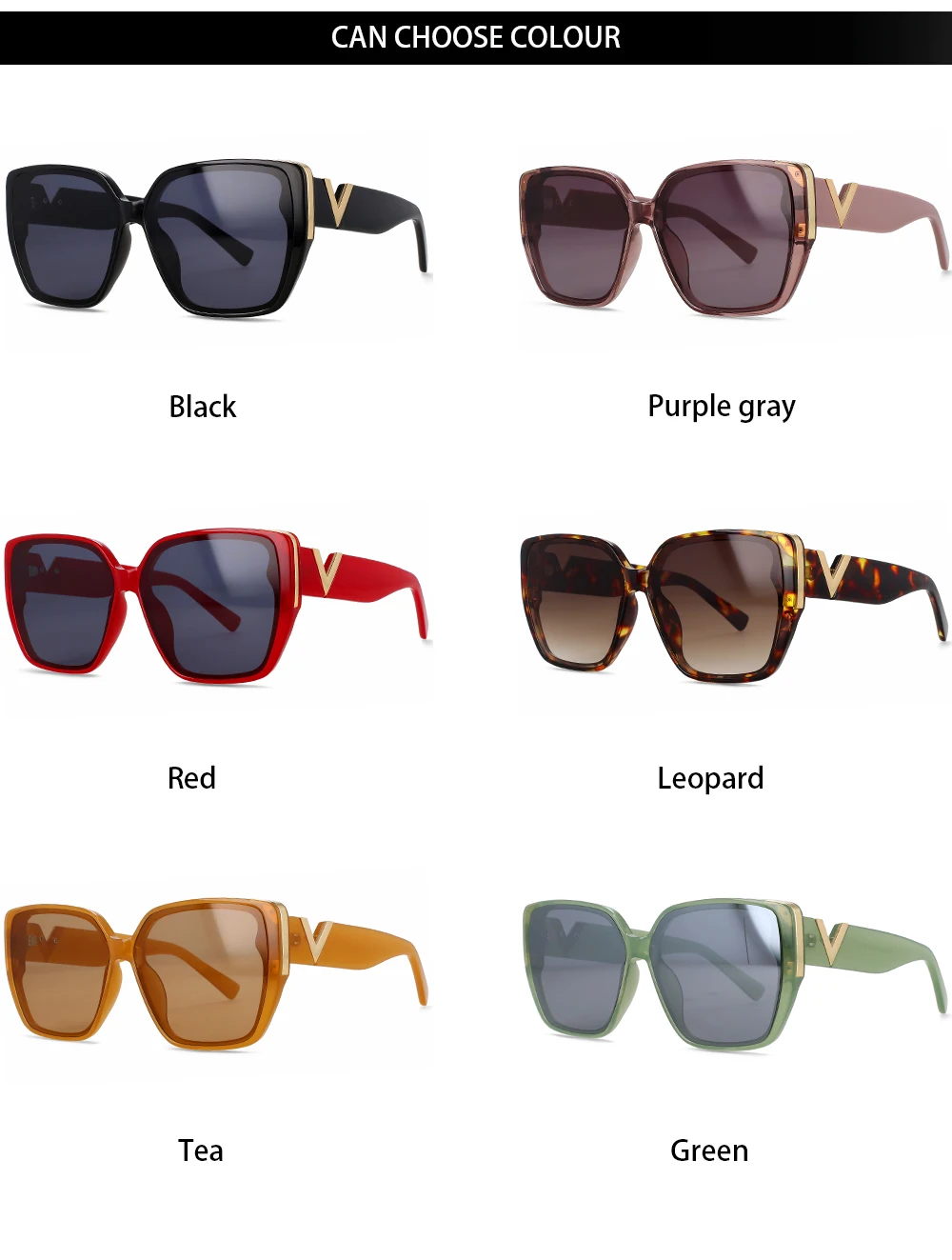 55996 Luxus Marke V-förmige Sonnenbrille Frauen Spiegel Retro Sonnenbrille für Damen Luxus Vintage Shades Weibliche Schwarz Oculos – Detail 4
