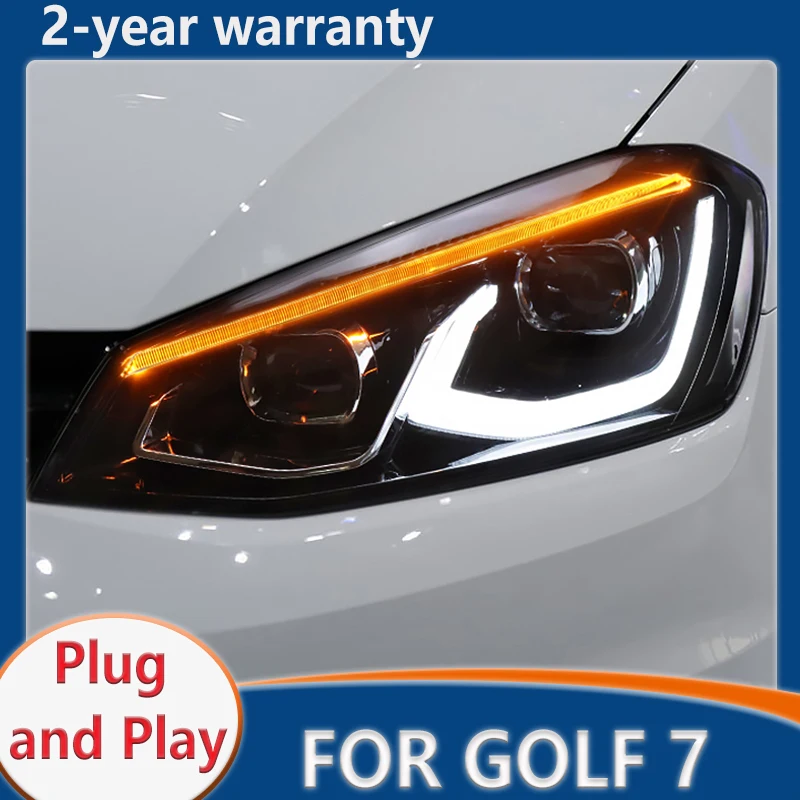 

For VW Golf 7 headlight Golf7 MK7 LED Head lamp 2013-2017 Headlights DRL Dynamic Turn Signal Lamp Accessories