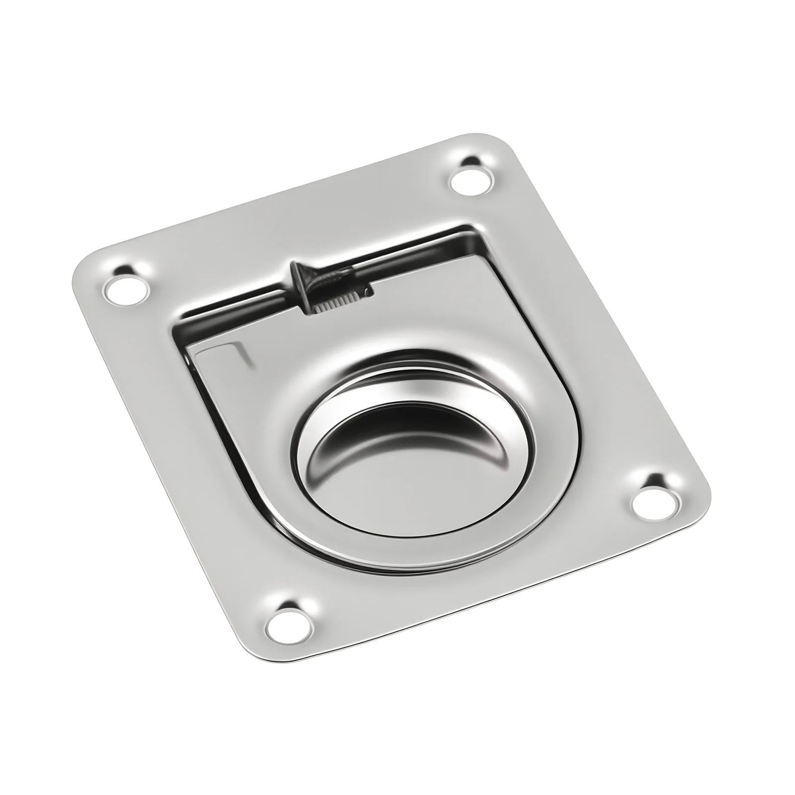 2 قطعة الفولاذ المقاوم للصدأ قفل حلقة سحب مقبض اكسسوارات للقوارب البحرية خزانة سحب اليخوت دافق رفع الدائري