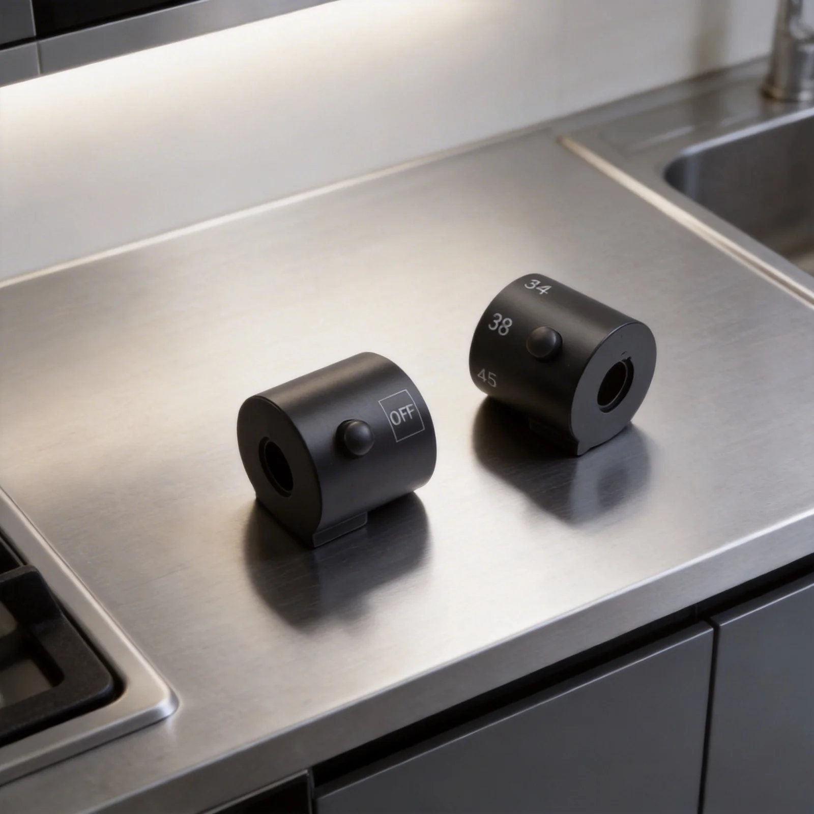 ABS Plastic For Thermostatic Faucet Knob Handle Suitable for Round Rod Type Valves with Vertical Inlet and Outlet Orientation
