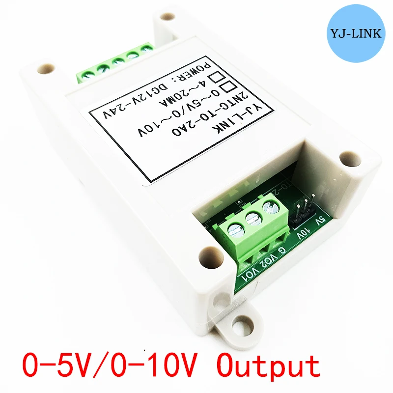2-channel NTC Thermistor Temperature Sensor To Analog 4-20mA Current 0-5V/0-10V Voltage Output Temperature Conversion Module