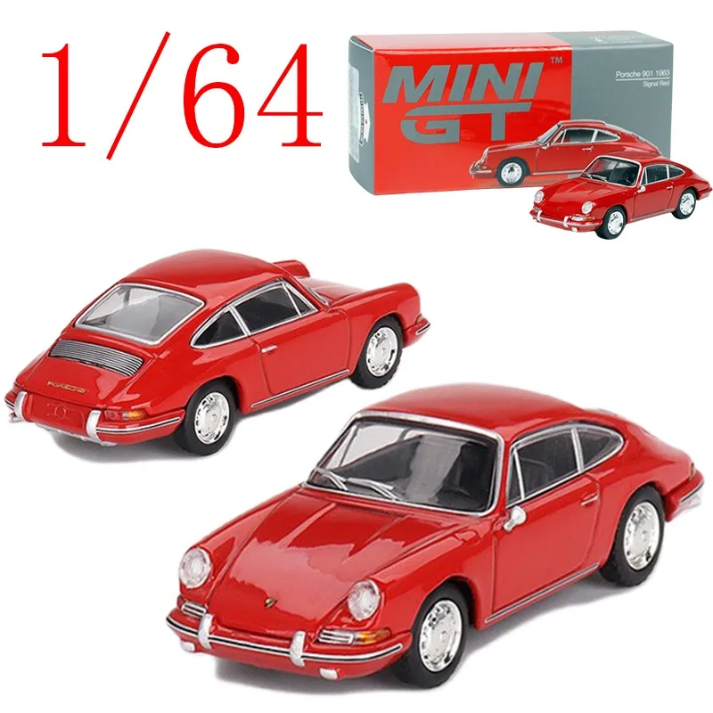 

MINI GT Diecast 1/64 Scale Porsche Alloy Model Cars Porsche 901 911 1963 Years Play Vehicles Toys for Boys Gift Original Box