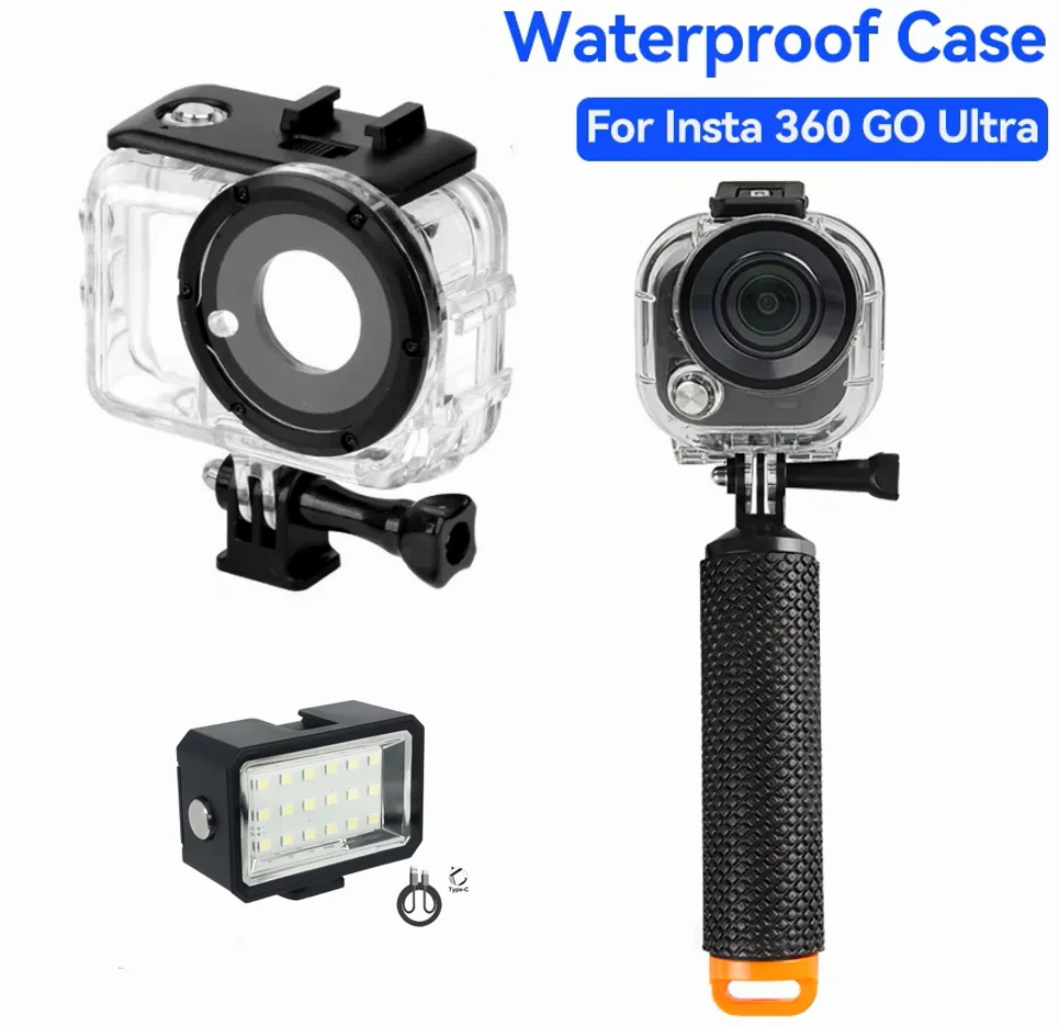 

50m Dive Case For Insta360 GO Ultra Thumb Motion Cam Protective Shell Waterproof shooting cover For Insta360 GO Ultra accessory