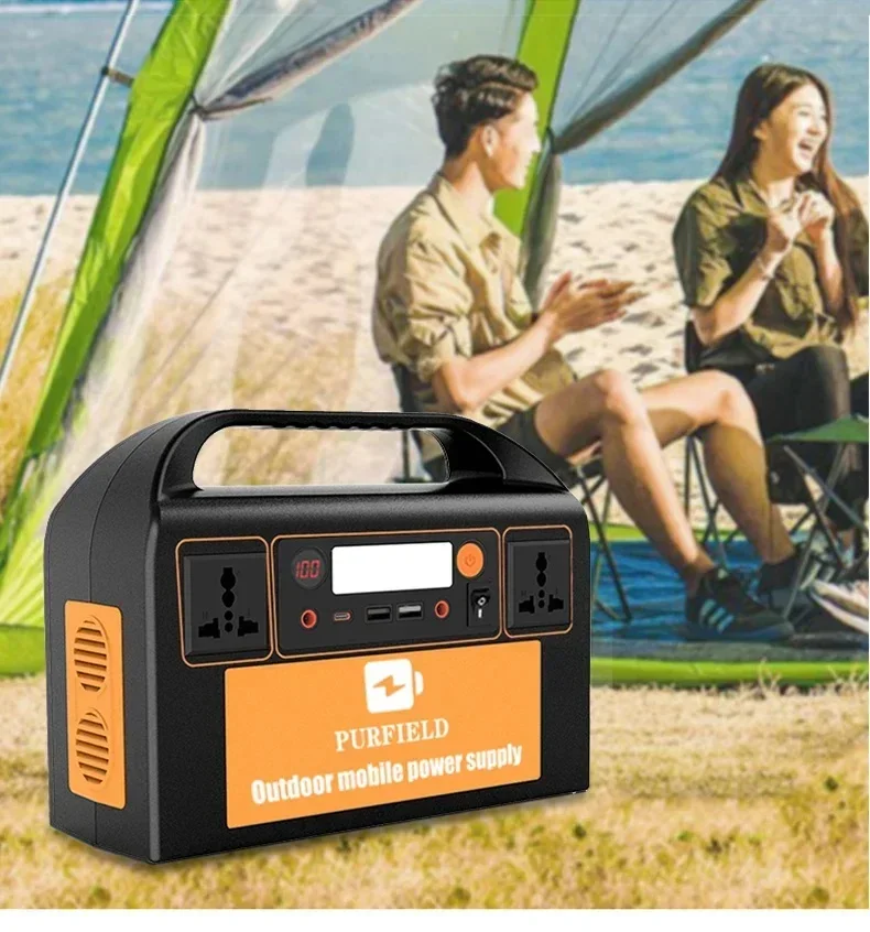 New Arrival 300W 110V 220V Portable Solar Power Station Power Generator LED Light Emergency Solar Power Bank for Outdoor Camping