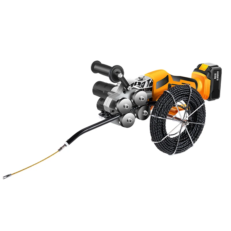 New Lithium Electric Thread Machine Automatic Pull Wire Stringing Machine Cable Push Puller Tools Wall Threading Machine