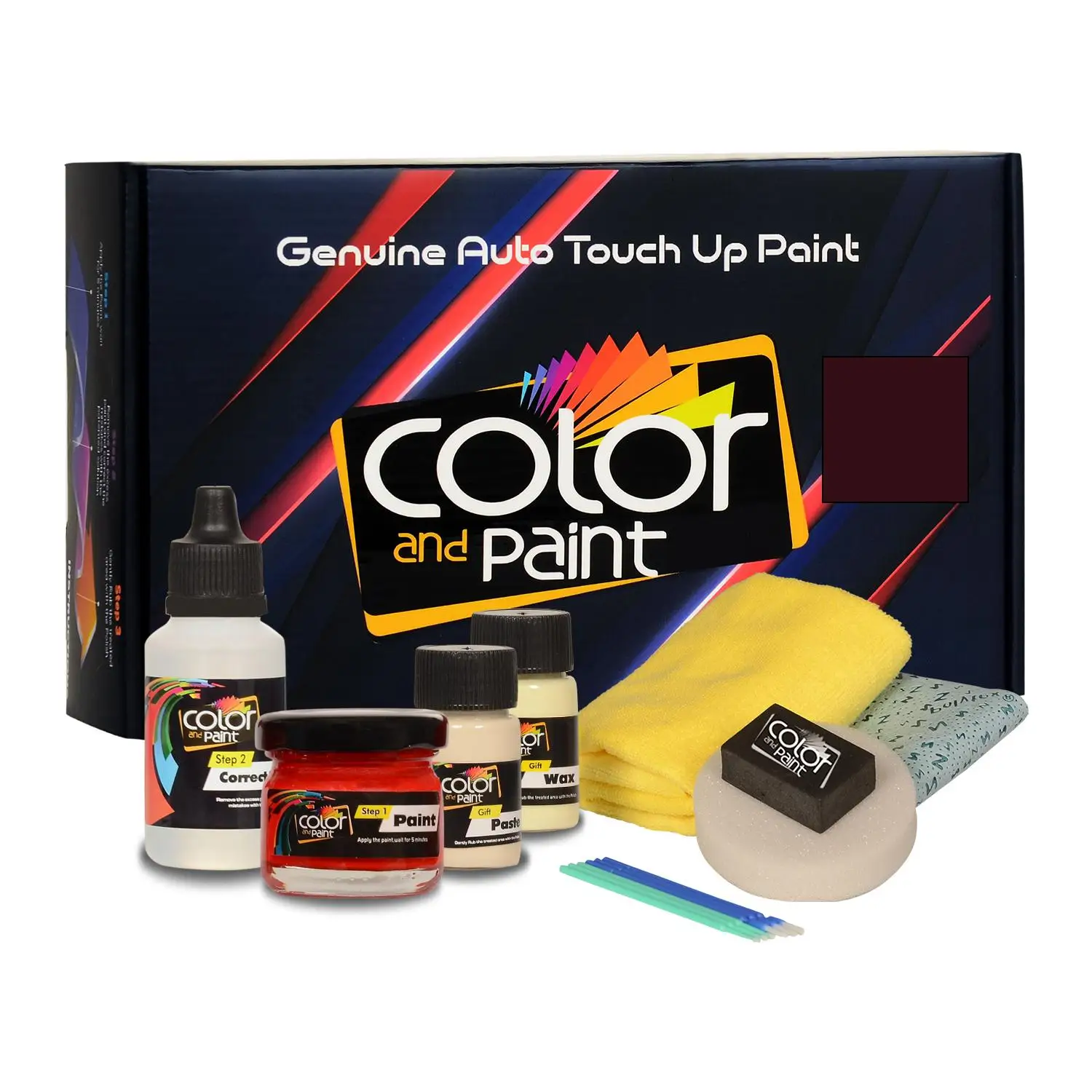 Color and Paint compatible with Fiat Automotive Touch Up Paint - NEW BORDEAUX PONTEVECCHIO PERL-142/B-basic Care