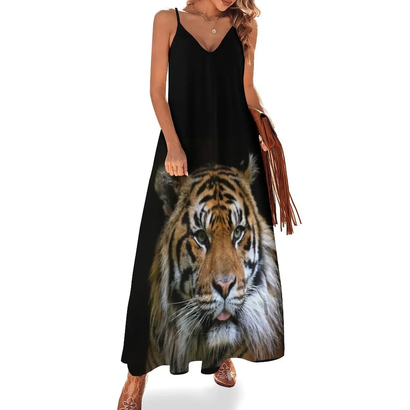 

Sumatran Tiger 2 Sleeveless Dress women's summer dress 2024 Women's summer suit clothes for woman