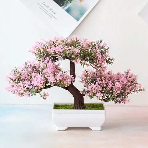 

Artificial Plants Bonsai Small Tree Pot Fake Plant Potted Artificial Plants for Home Decoration Room Table Decoration Garden