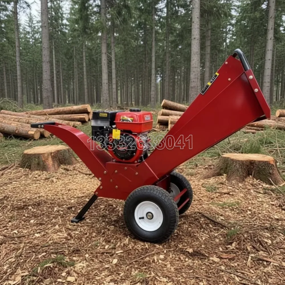 Gas/Electric/Diesel High-Power Wood Chipper Branch Chipper Household Wood Shredder Farm Mulcher
