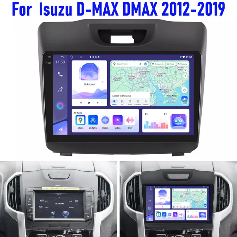 

9'' For Isuzu D-MAX DMAX 2012-2019 Car Radio Head Unit Wireless Apple Carplay Android 13 Auto Intelligent System 4+64GB WIFI