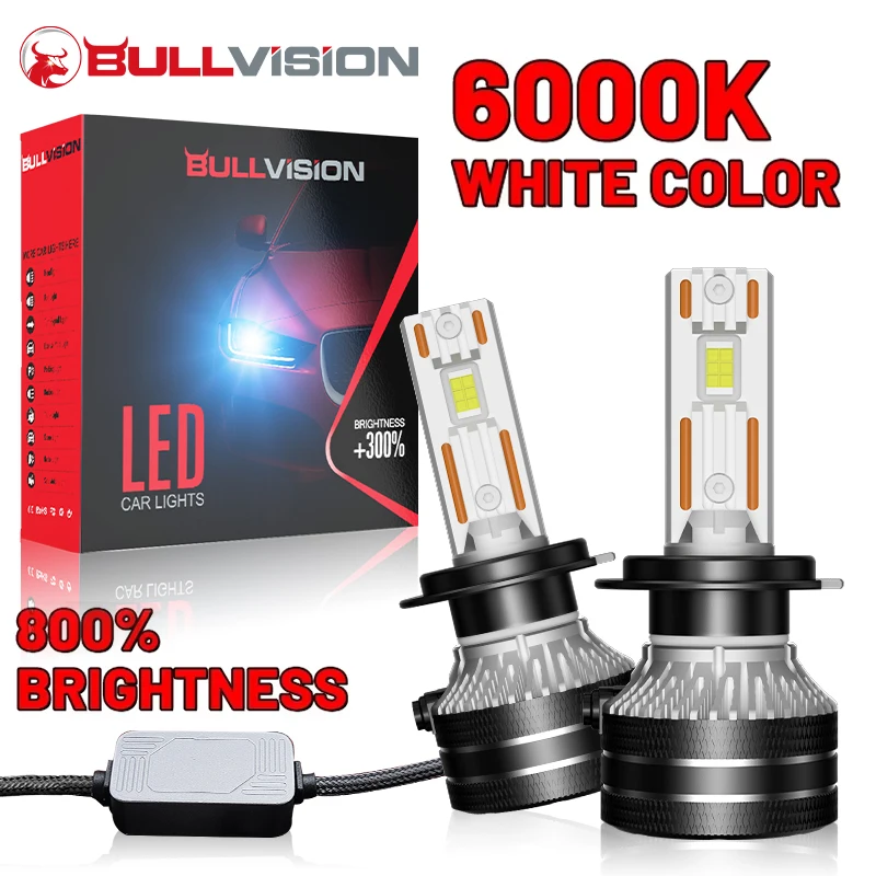 Dualvision-Canbus farol LED, lâmpada do carro, lâmpada de nevoeiro, H4, H7, H1, H11, H8, 9005, HB3, 9006, HB4, 9012, HIR2, 880, 881, H27, 9007, 9008, H13, 5570, CSP
